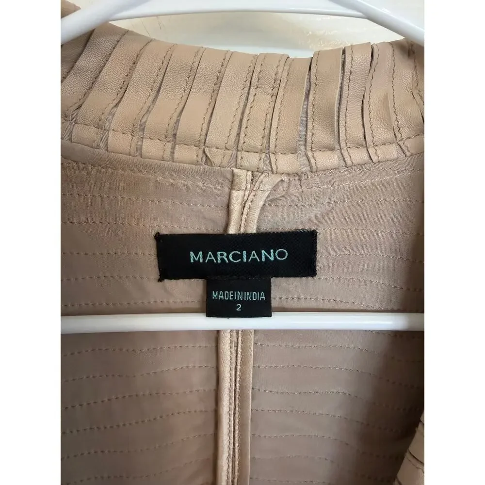 MARCIANO Women’s Leather jacket size 2
